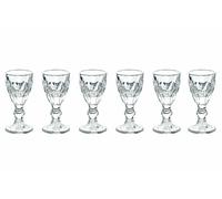 Set 6 Bicchierini per Liquore Ø5x10,5 cm in Vetro VdE Tivoli 1996 Prisma