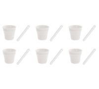 Set 6 Bicchierino da Caffe'+ Palettina in Porcellana