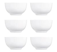 Luminarc Diwali Set 6 Ciotole in Vetro Opale 14,5 cm, Bianco