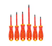 Set 6 Cacciaviti Isolati Magnetici CR-V con Manico Antiscivolo - INGCO