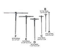 Set 6 Calibri Telescopici per Misura Diametro Interno Set Utensili Regolabili