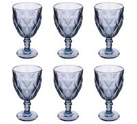 Set 6 calici 340 ml, blu, Elizabeth Sibilla