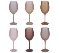 Villa d’Este Home Tivoli Happy Hour Chocolate Set 6 calici frosted in vetro 550 ml