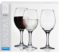 Set 6 calici acqua vetro cucina casalinghi 310 cc bicchieri