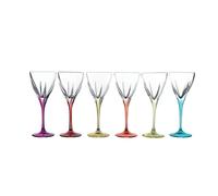 Set 6 Calici Colorati Fusion Multicolor In Luxion Crystal