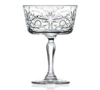 Rcr tattoo set di 6 coppe da champagne, cl 27 eco-crystal glass luxion®