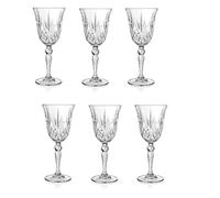 Set 6 Calici da Tavola Acqua in Vetro Melodia 28 cl RCR