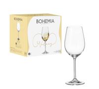 Set 6 Calici da Tavola in Vetro Bohemia Volary Vino Bianco 35 cl