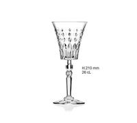Set 6 Calici da Tavola Per Acqua e Vino Decoro Marilyn RCR Cristalleria