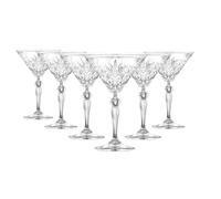 Set 6 Calici Liquore Martini in Vetro Melodia 21 cl RCR