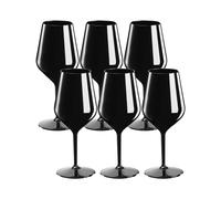Set 6 Calici Vino Spumante Tritan Colorati Aperitivi Rinfresco Compleanno 470ml