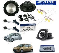 Set 6 Casse Altoparlanti Alpine SXE1750S+SXE1025S ANT+POST per Fiat Punto 188