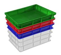 Set 6 cassette porta impasto panette pizza pane 60x40xh10 anticontaminazione cer