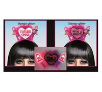Set 6 cerchietti sexy lady con pisellini lucine a intermittenza e cuore con stampa glitter per la festa addio al nubilato, set composto da 1 pz. per la futura sposa + 5 pz. per le amiche della sposa