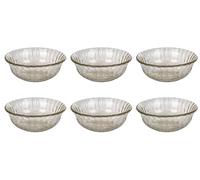 Set 6 Ciotole Ø13,4x5,5 cm in Vetro VdE Tivoli 1996 Imperial Fumè