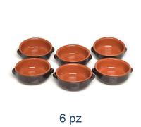 Set 6 Ciotole Con Manici 14cm Brunella Le Terracotte Coli' Originali