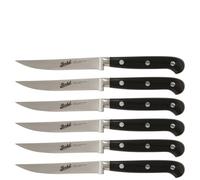 Set 6 Coltelli Bistecca Berkel Adhoc Lama Liscia Nero | Gagliardi Shop