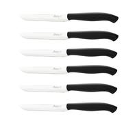 SET 6 COLTELLI DA TAVOLA LINEA GENIUS NERI 11CM