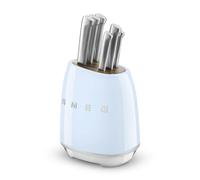 Set 6 Coltelli Smeg Con Ceppo 50'S Style : Colore - azzurro