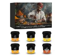 Set 6 Curry del Mondo Bembo - Selezione di Curry Gourmet - Madras, Goa, Malabar, Java, Inglese, Thai Rosso - Idea Regalo Cucina