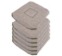 Set 6 Cuscini Sedia Maculati Lacci Universali Cotone Coprisedie Morbidi Lavabili