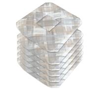 Set 6 Cuscini Sedia Shabby Chic Lacci Universali Cotone Coprisedie Lavabili