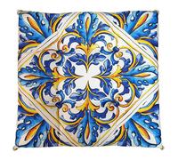 Set 6 Cuscini Sedie 4 Punti Coprisedia Trapuntato 40x40x5 cm Made in Italy