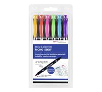 Set 6 evidenziatori FLUO doppia punta
