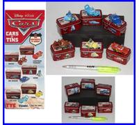 Set 6 FIGURE Disney CARS IN TINS Scatolette Latta GASHAPON TOMY
