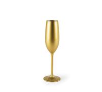 Excelsa Gold Set 6 Calici Flute, Vetro, Oro