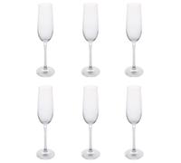Set 6 flûte in vetro 250 ml, trasparente, Camille Sibilla