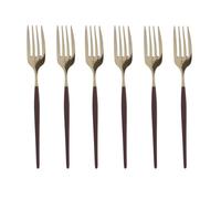 Set 6 forchettine bordeuax champagne Luxy