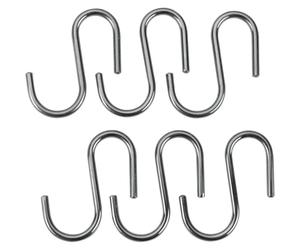 Set 6 ganci a S linea Lonardo Cromato