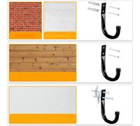 Set 6 ganci da parete per garage resistenti per varie esigenze di sospensione