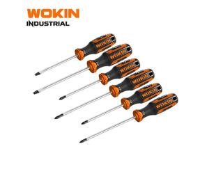 SET 6 GIRAVITI SERIE 200806 WOKIN PUNTA MAGNETICA TAGLIO E A STELLA