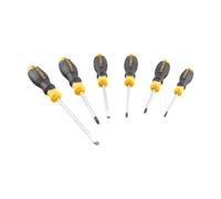 Stanley Set cacciaviti Cushion Grip STHT16165-0, 6 pezzi, punte piatte e Phillips magnetiche