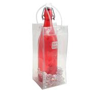 set 6 Icebag® Borsa refrigerante trasparente secchiello ghiaccio vino prosecco