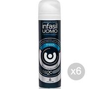Set 6 INFASIL Deodorante Spray Uomo Fresh Ml 150 Cura E Igiene Del Corpo