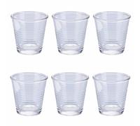 Set 6 liquorini trasparenti 90 ml in vetro, Glace Party