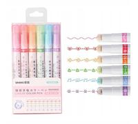 Set 6 marcatori con diversi motivi decorativi 2