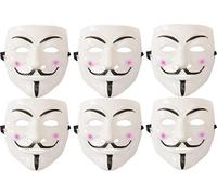 Set 6 Maschere Anonymous Vendetta Guy Fawkes