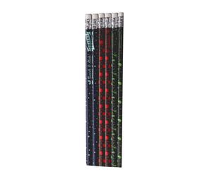 Set 6 Matite con Gomma Motivi Incantesimi Pozioni Difesa
