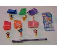 Set 6 Mini Figure MICKEY AND FRIENDS PARACADUTE DISNEY Originale TOMY