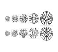 Set 6 modelli, modelli multiuso per scrapbooking, per biglietti fatti a mano, arte da parete e attività in classe, set stencil fatti a mano