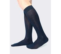 Set 6 Paia Calze Uomo Filo di Scozia lunghi con Elastico comfort Cotone Leggero
