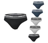 Set 6 Paia Slip / Boxer Uomo NOTTINGHAM Cotone Bielastico Nero Bianco Assortito