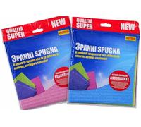 Set 6 Panni Spugna Super Assorbenti per Cucina e Casa | Panni Multiuso Morbidi e Delicati | Non Graffiano, Senza Aloni | Per Vetri, Specchi, Elettrodomestici e Legno | Colori Assortiti