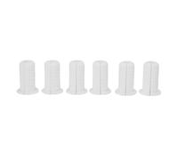 Set 6 Passacavi in Gomma, Foro 7mm, Diametro Esterno 3/4 Pollici - Protezione Resistente per Cavi Satellitari, Facile Installazione per Muri (Bianca)