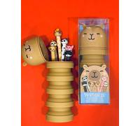 Set 6 Penne Bo-Bo + Astuccio Estensibile Capibara - Mr. Wonderful