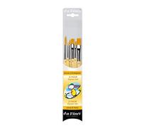 Set 6 Pennelli Da Vinci Junior Sintetichs 3 Punta Tonda n. 1, 5, 8 e 3 Punt
